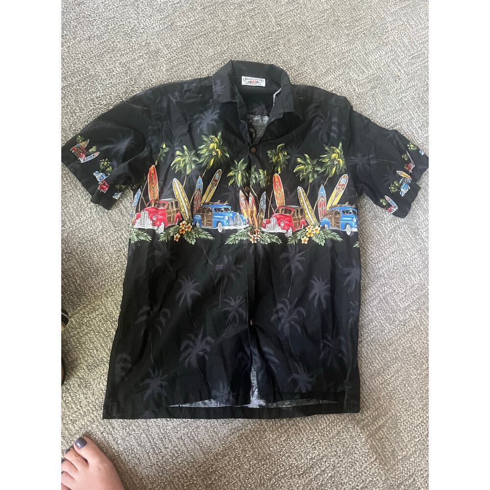 Pacific legends apparel Hawaii USA vintage men’s Hawaiian shirt M